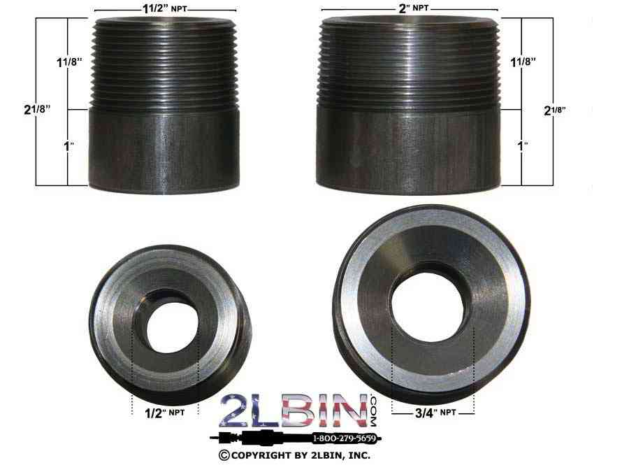 Thermolets are carbon steel or stainless steel Measurements