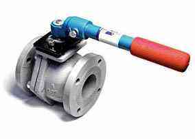 Ductile Iron flanged ball valve with Teflon® fused ball Model 4000D